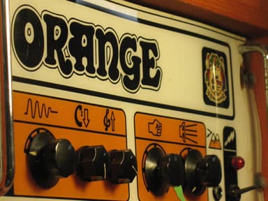 Orange guitar amplifier